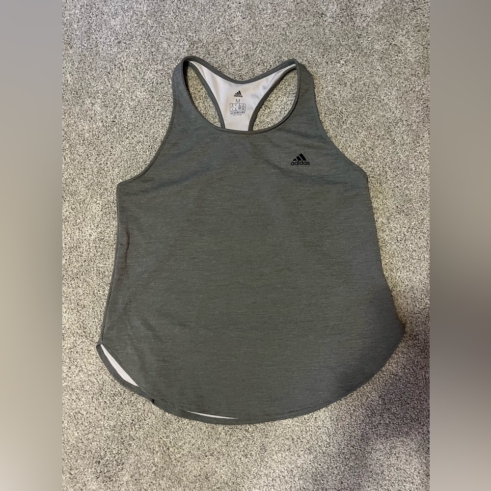 Gray Adidas Aeroready Tank Top